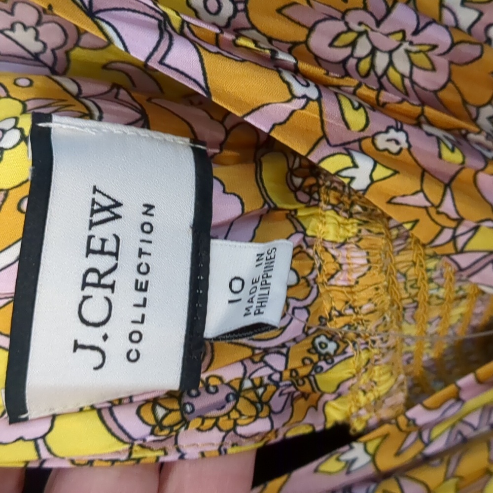 J. Crew Yellow Floral Maxi Dress - Picture 8 of 16